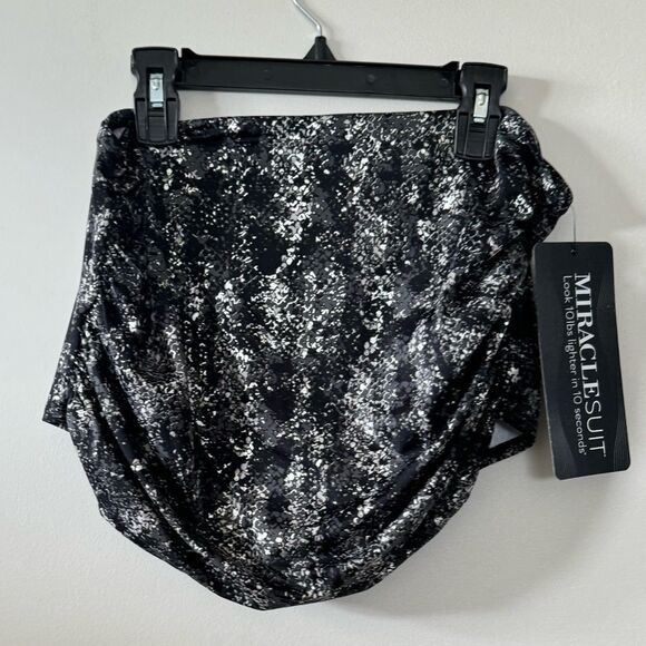 MIRACLESUIT Women's Dragonstone Norma Jean Shirred Tummy-Control Swim Bottoms - Picture 9 of 10